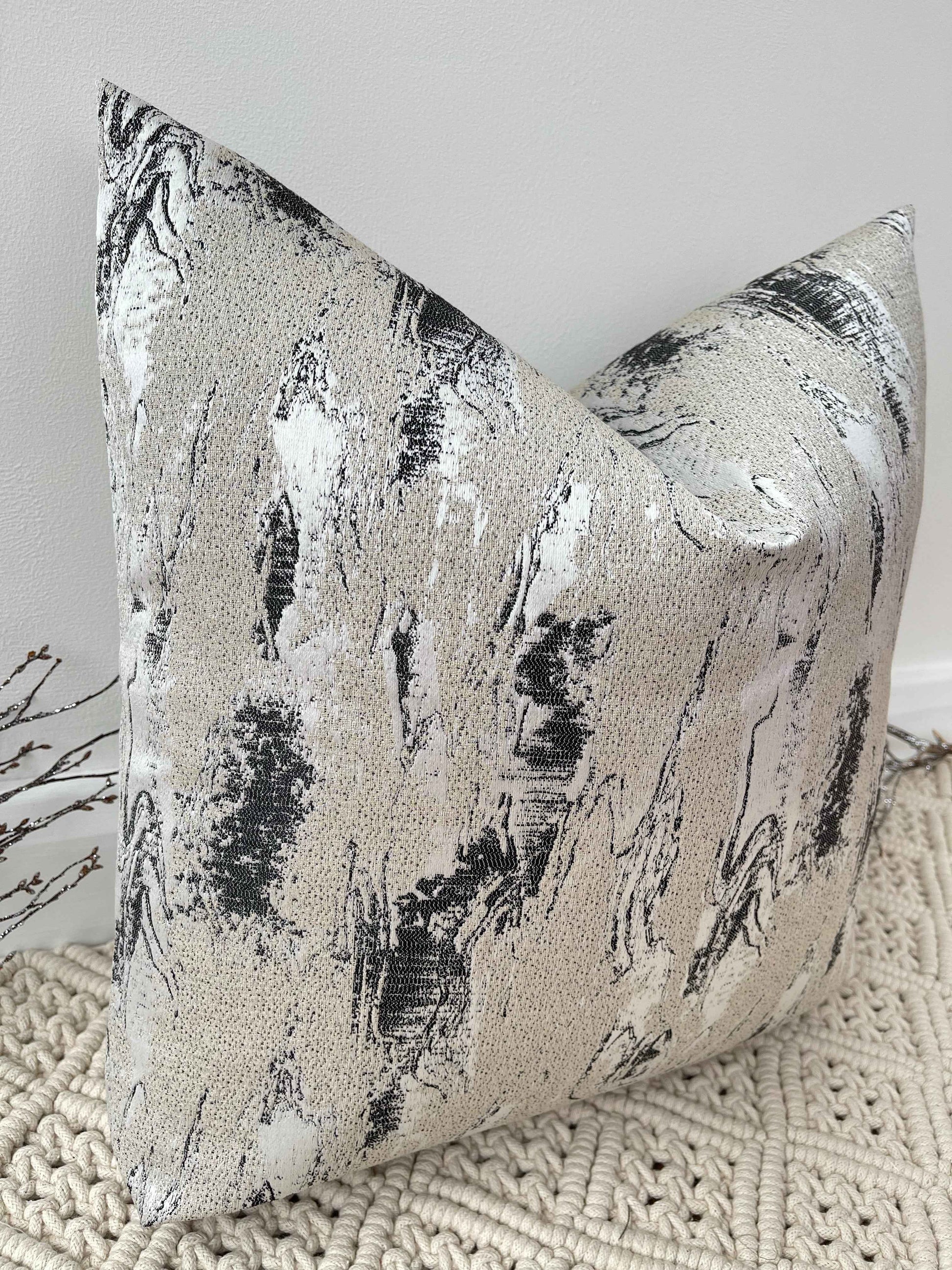 The Couture Cushion - The Black and Beige Zanella - Style No. 37