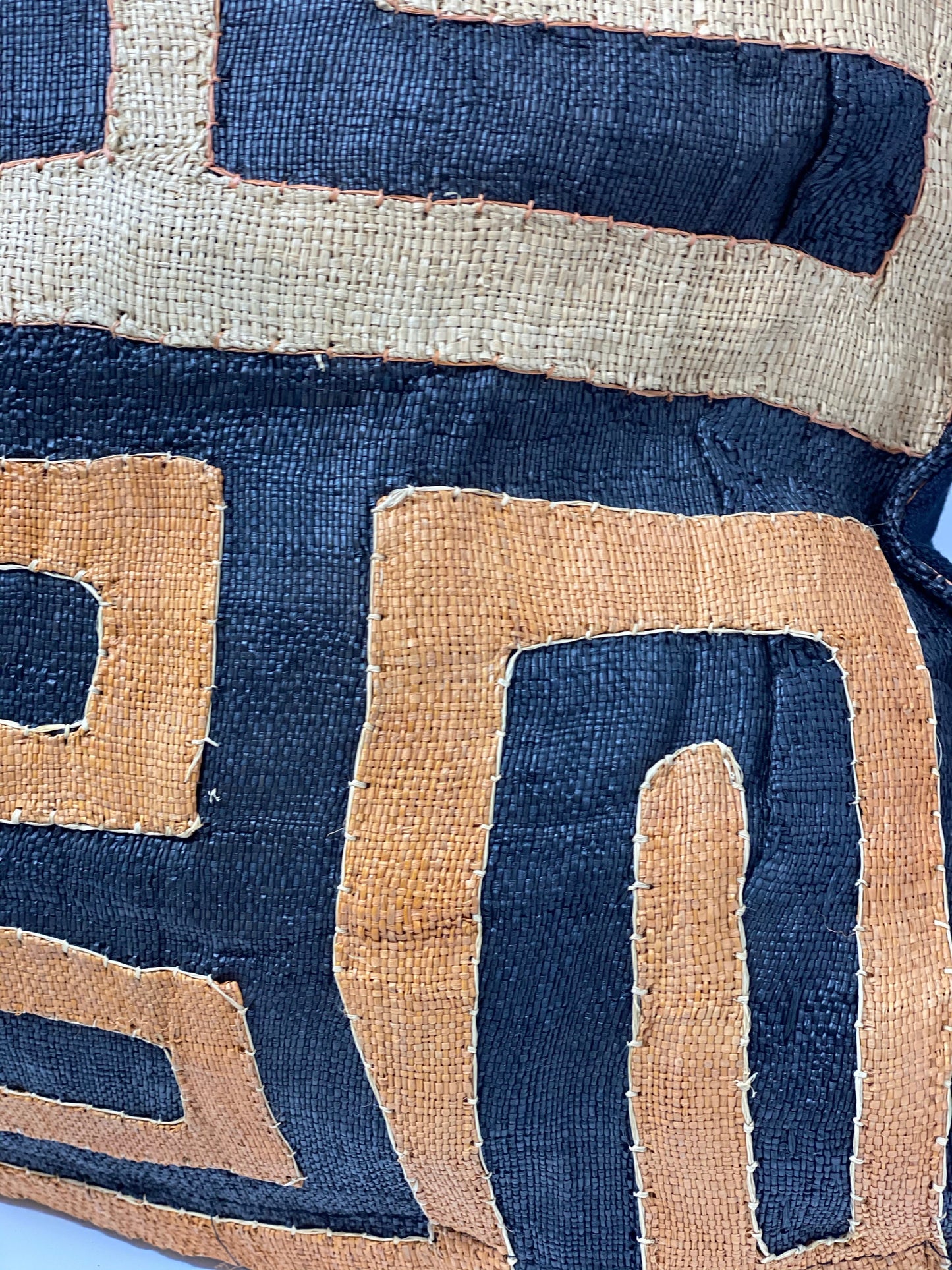 African Kuba cloth cushion 50x50cm