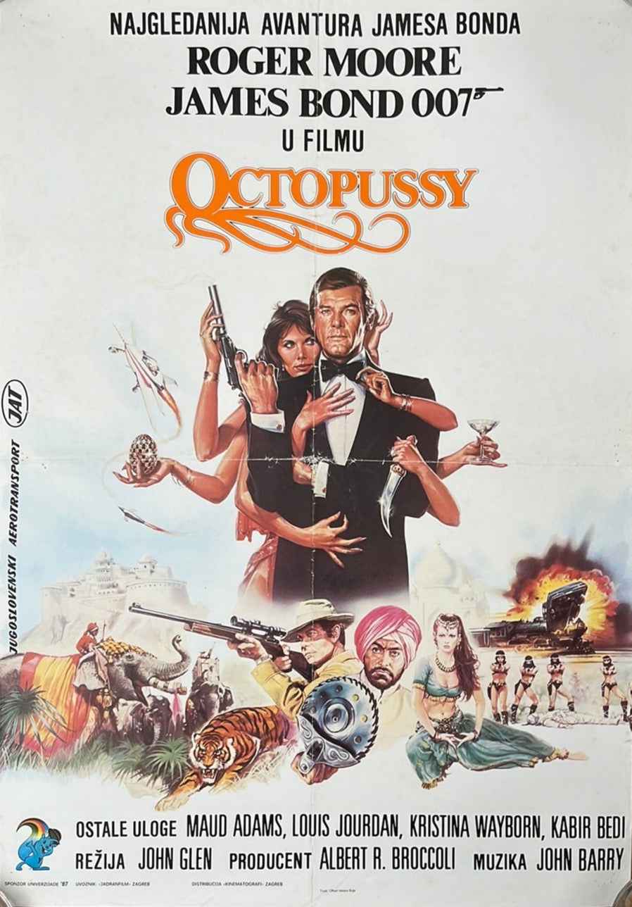 Octopussy (1983) Original Yugoslavian Cinema Poster