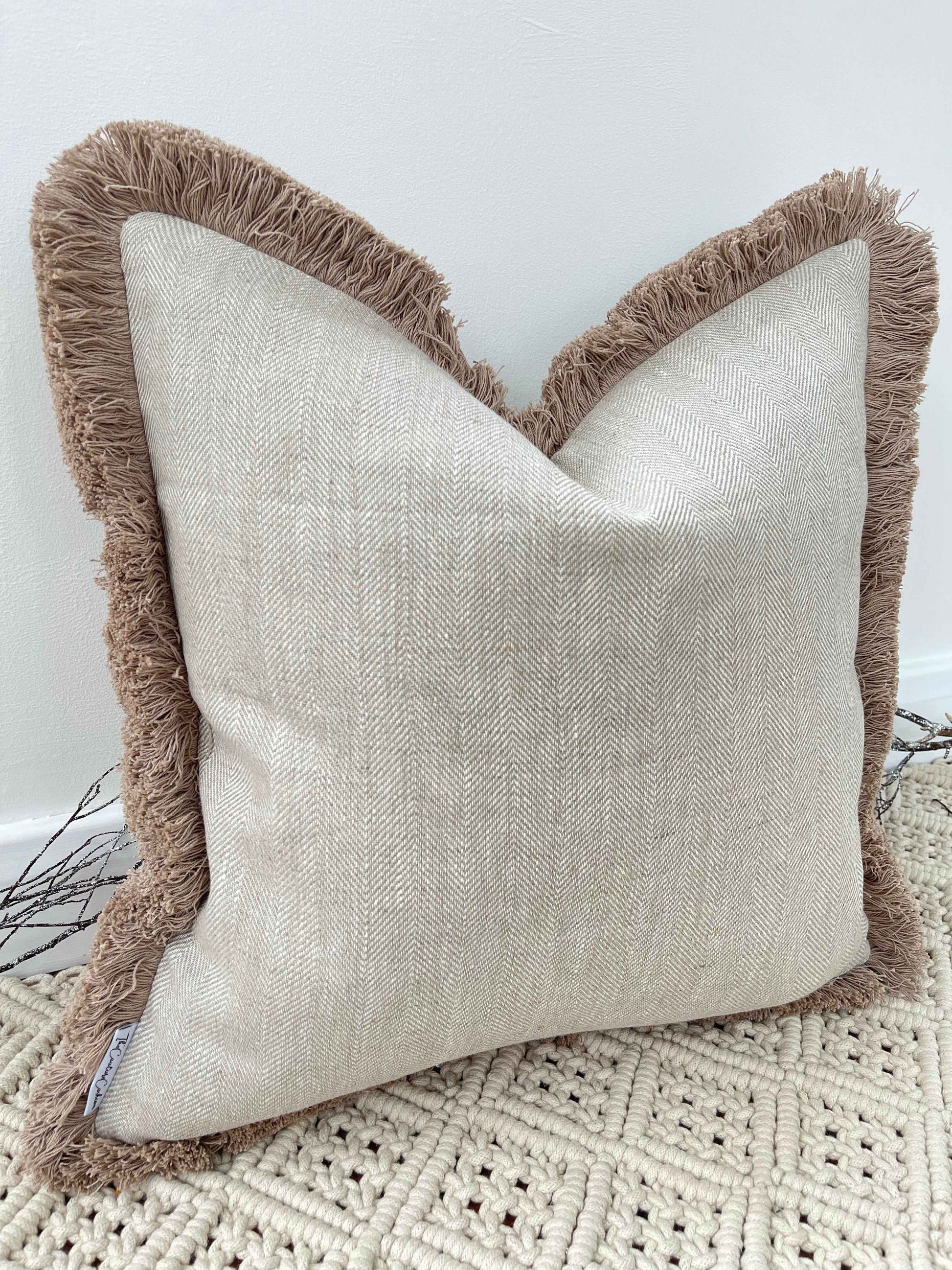 The Couture Cushion - The Linen Salton - Style No. 17