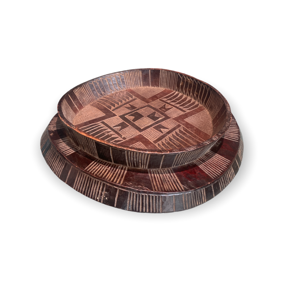 Vintage Ethiopian Gurage Enjera Coffee Tray 02
