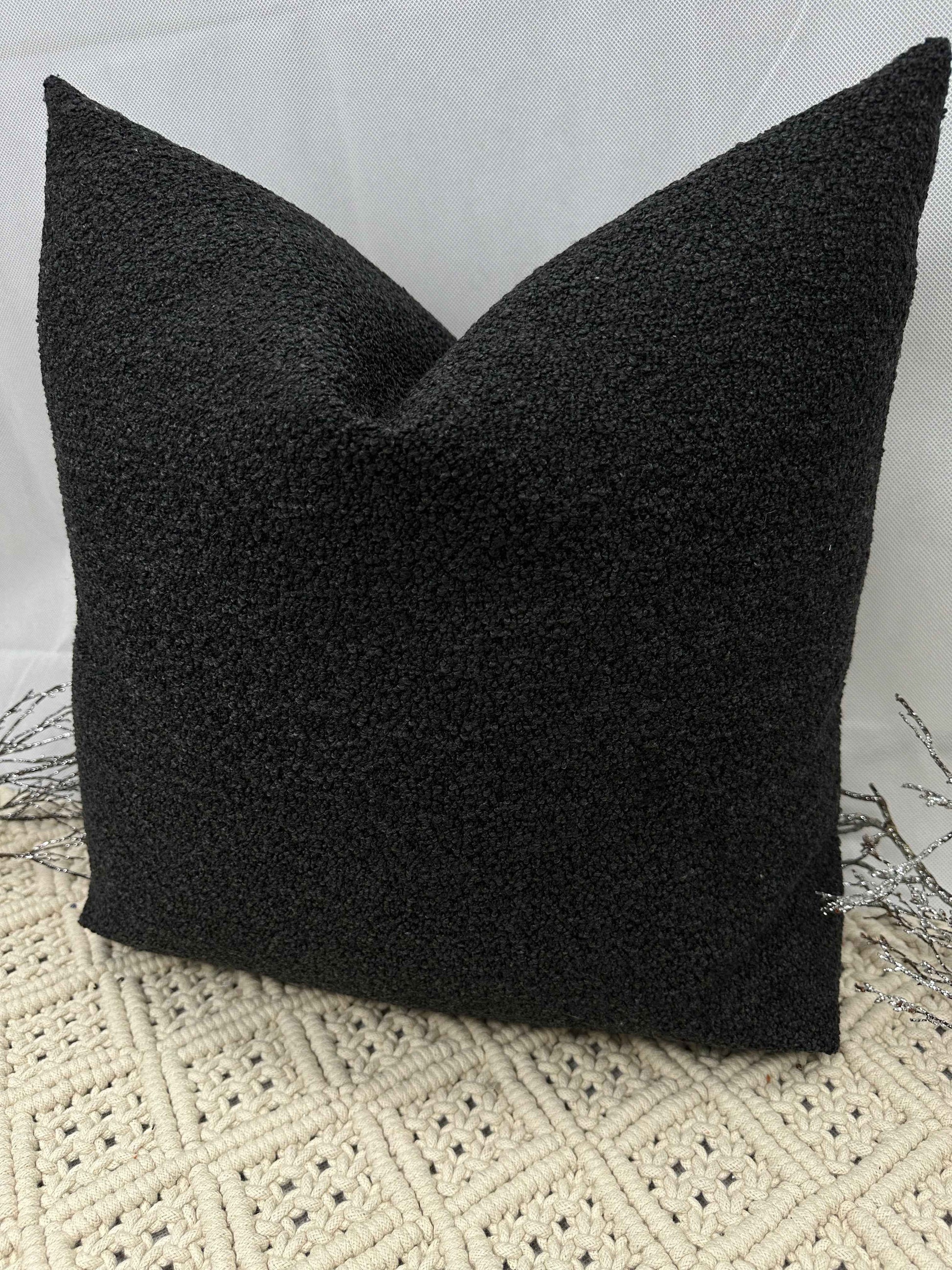The Couture Cushion - The Luxury Black Boucle - Style No. 103