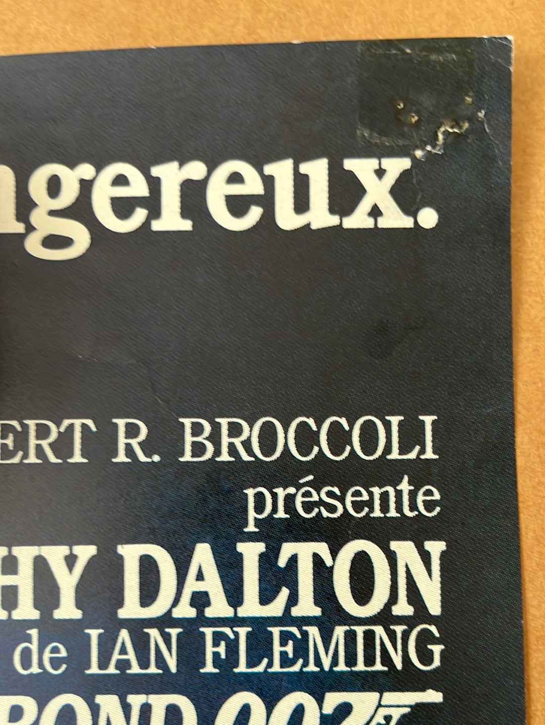 The Living Daylights - Tuer Nest Pas Jouer (1987) Original French 'Petite' Cinema Poster