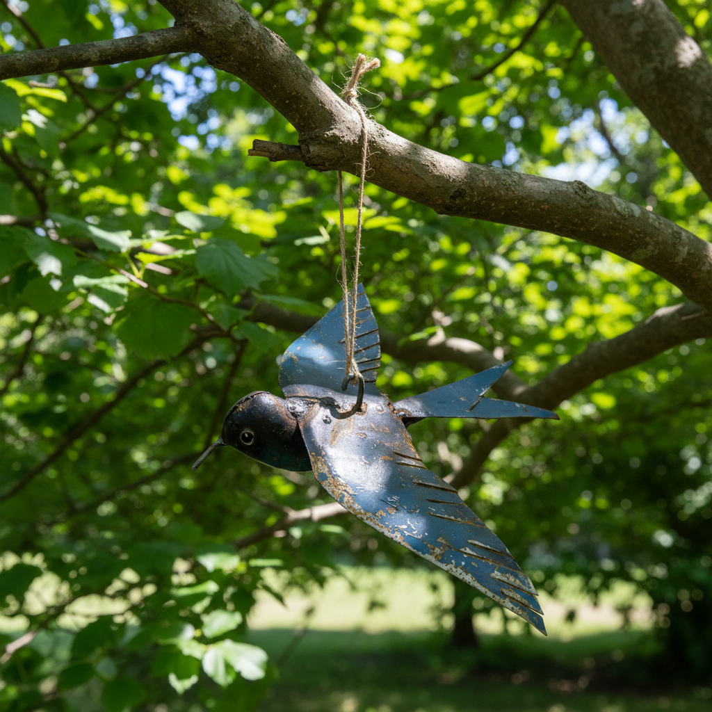 African Metal Garden bird - African - metal