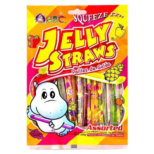 ABC Jelly Straws Assorted 300g