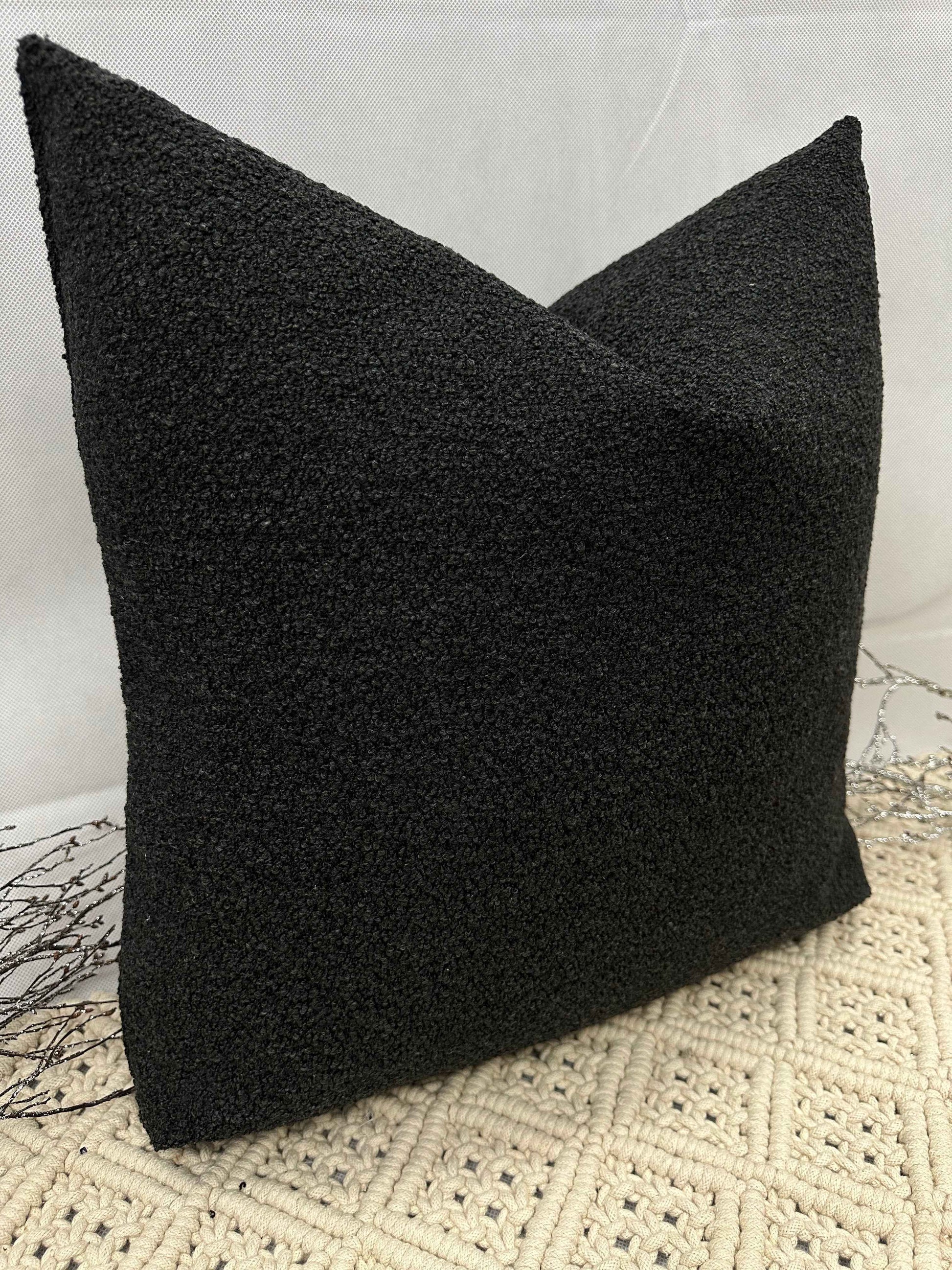The Couture Cushion - The Luxury Black Boucle - Style No. 103