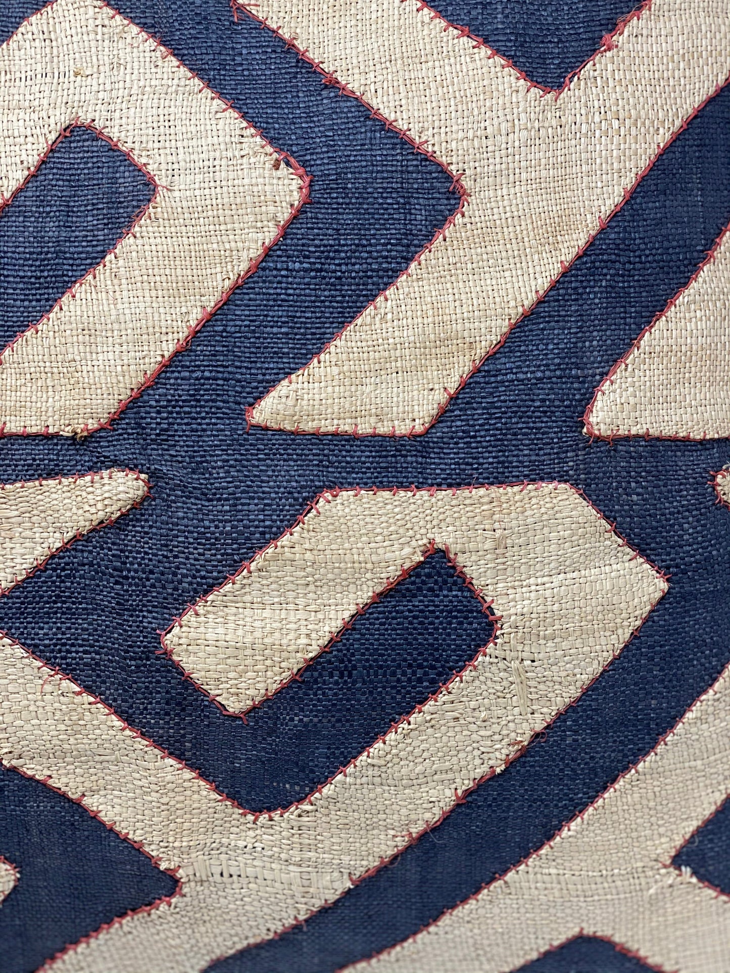 African Kuba cloth cushion 50x50cm (cw1)