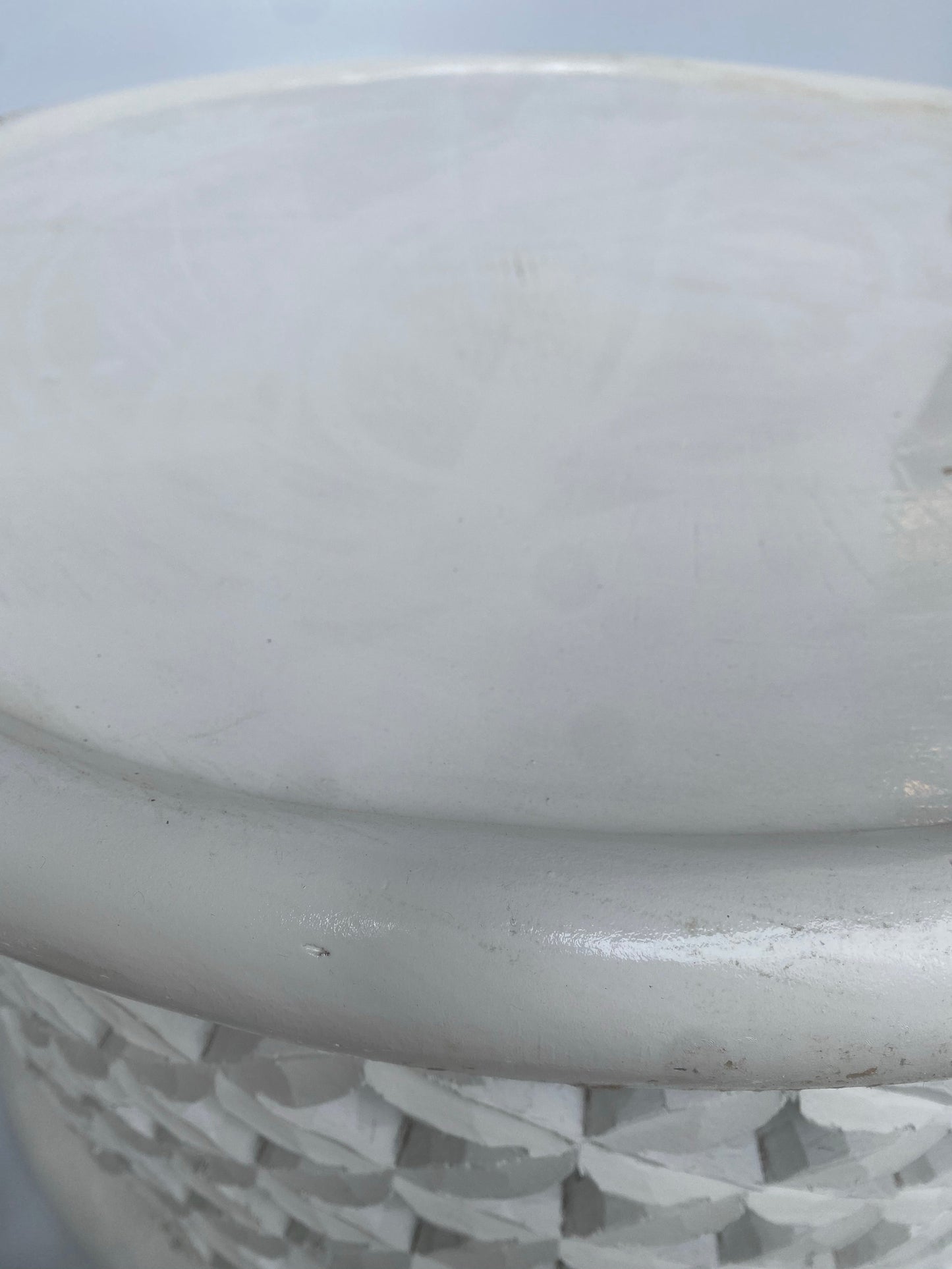 Bamileke Table - 72cm - white