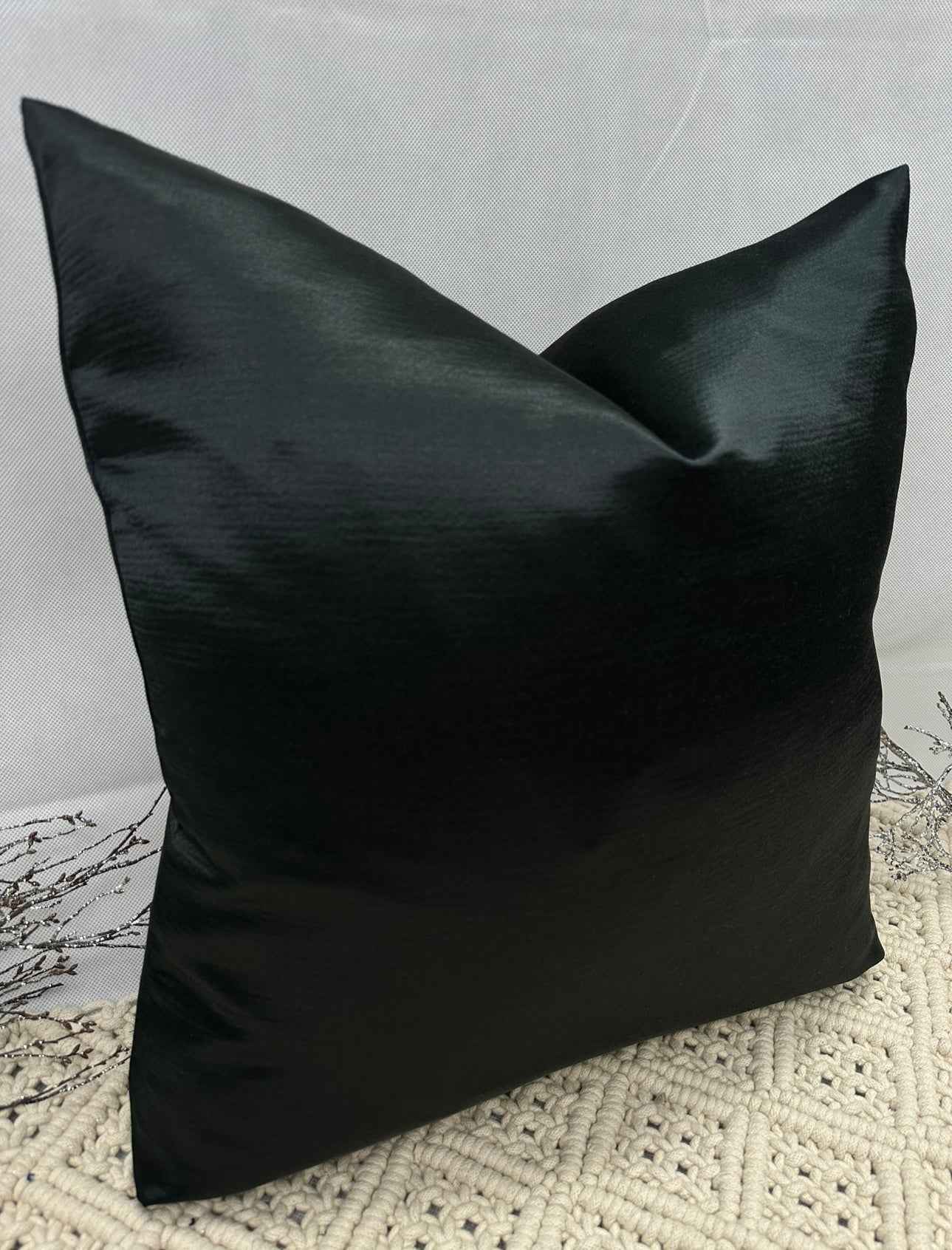 The Couture Cushion - The Black Laura - Style No. 145