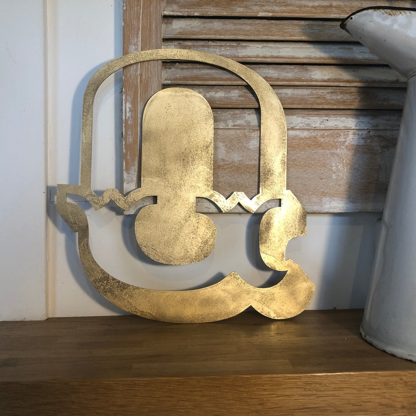 A-Z Rustic 5" or 12" Gold Metal Carnival Letters.