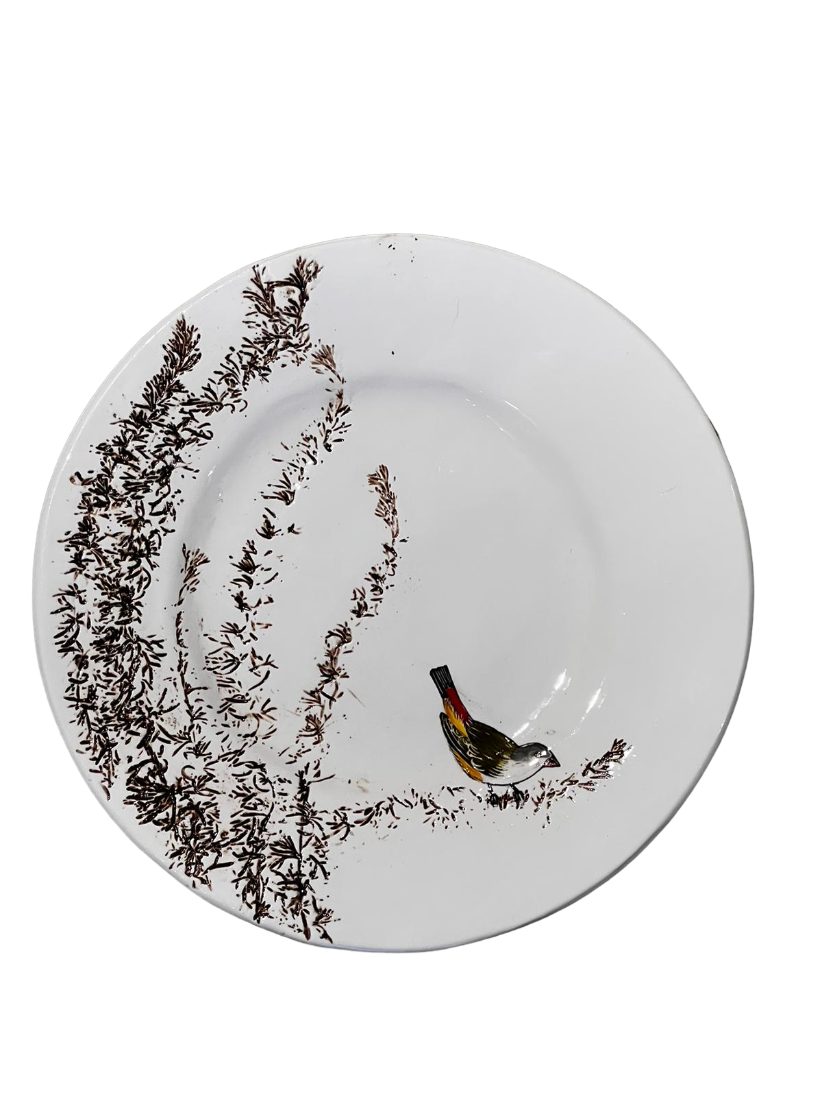 Fynbos & Bird ceramic plate