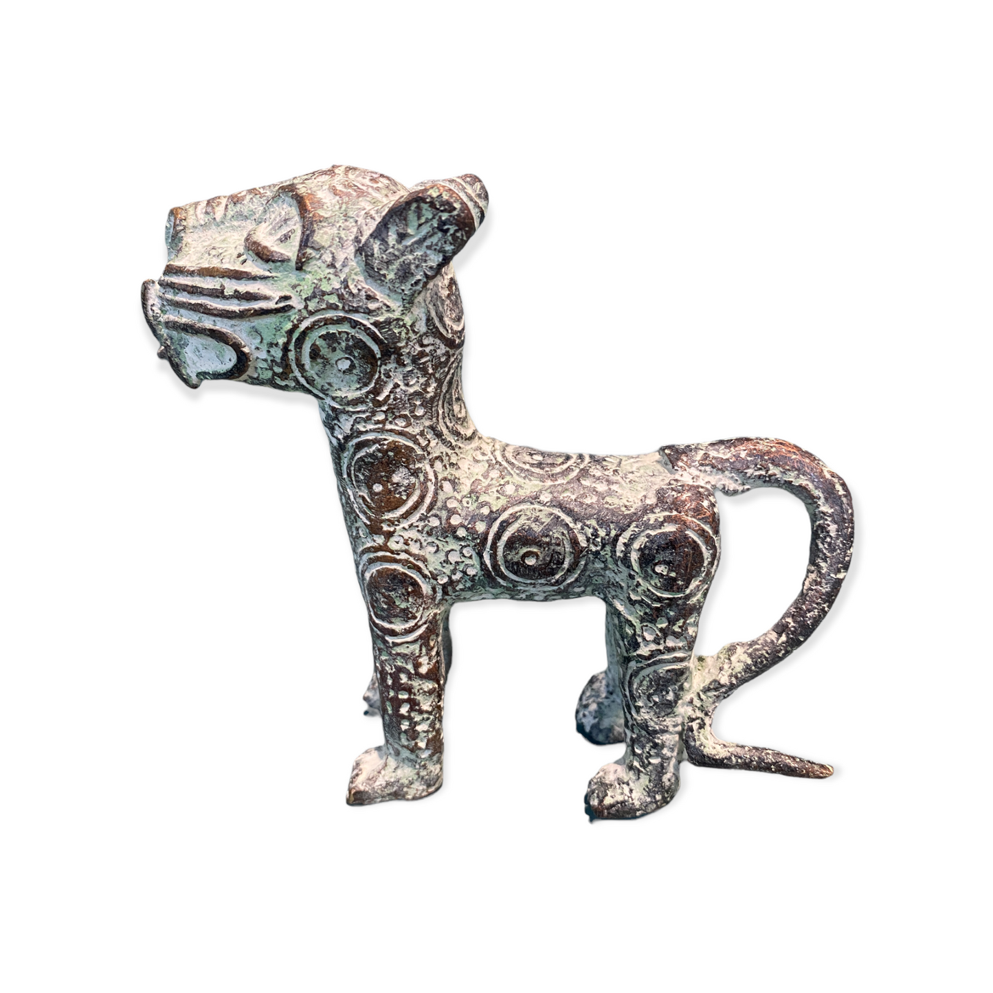 Benin Leopard sculpture - Bronze (56.04)