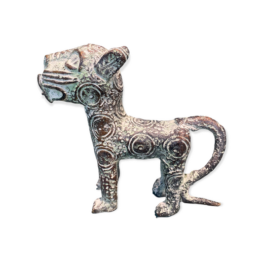 Benin Leopard sculpture - Bronze (56.04)