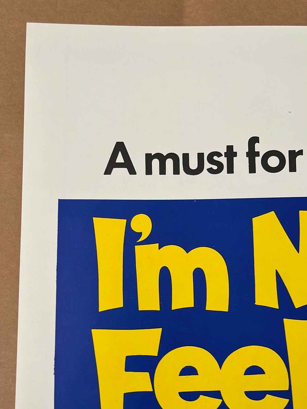 I'm Not Feeling Myself Tonight & Housewives On The Job (1976) Original UK Quad Cinema Poster