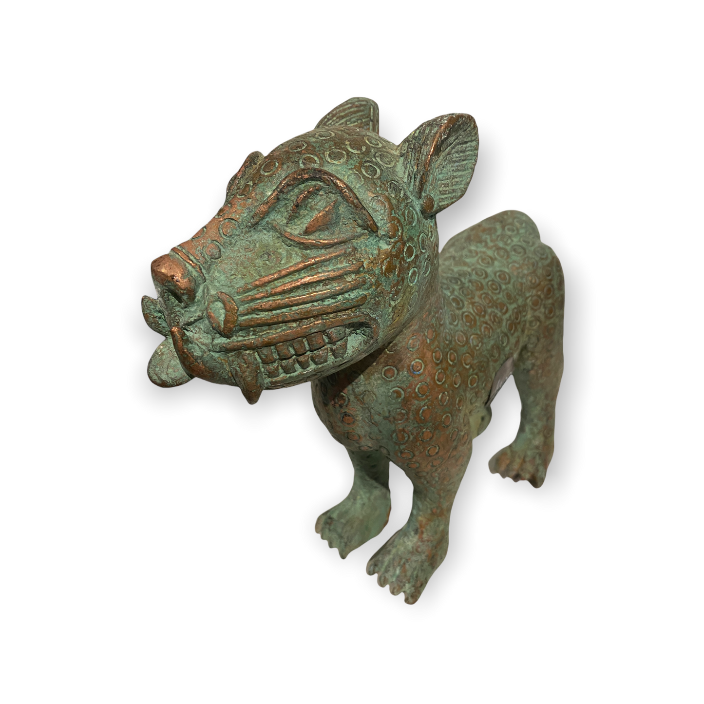 Benin Leopard sculpture - Bronze Large