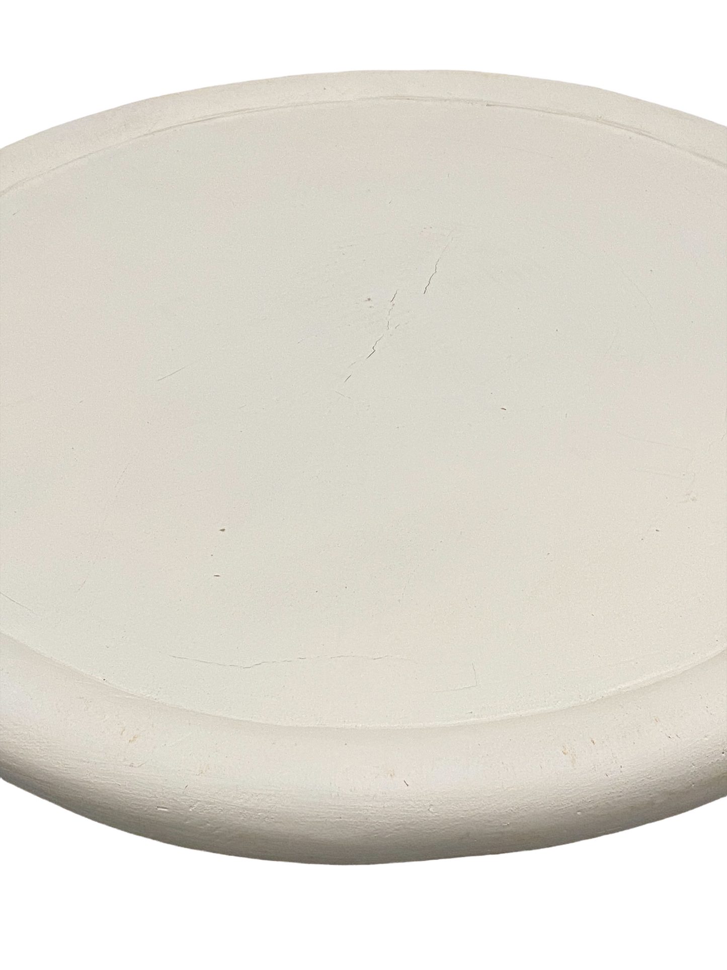 Bamileke Stool/table - Natural & White (124.1) Large