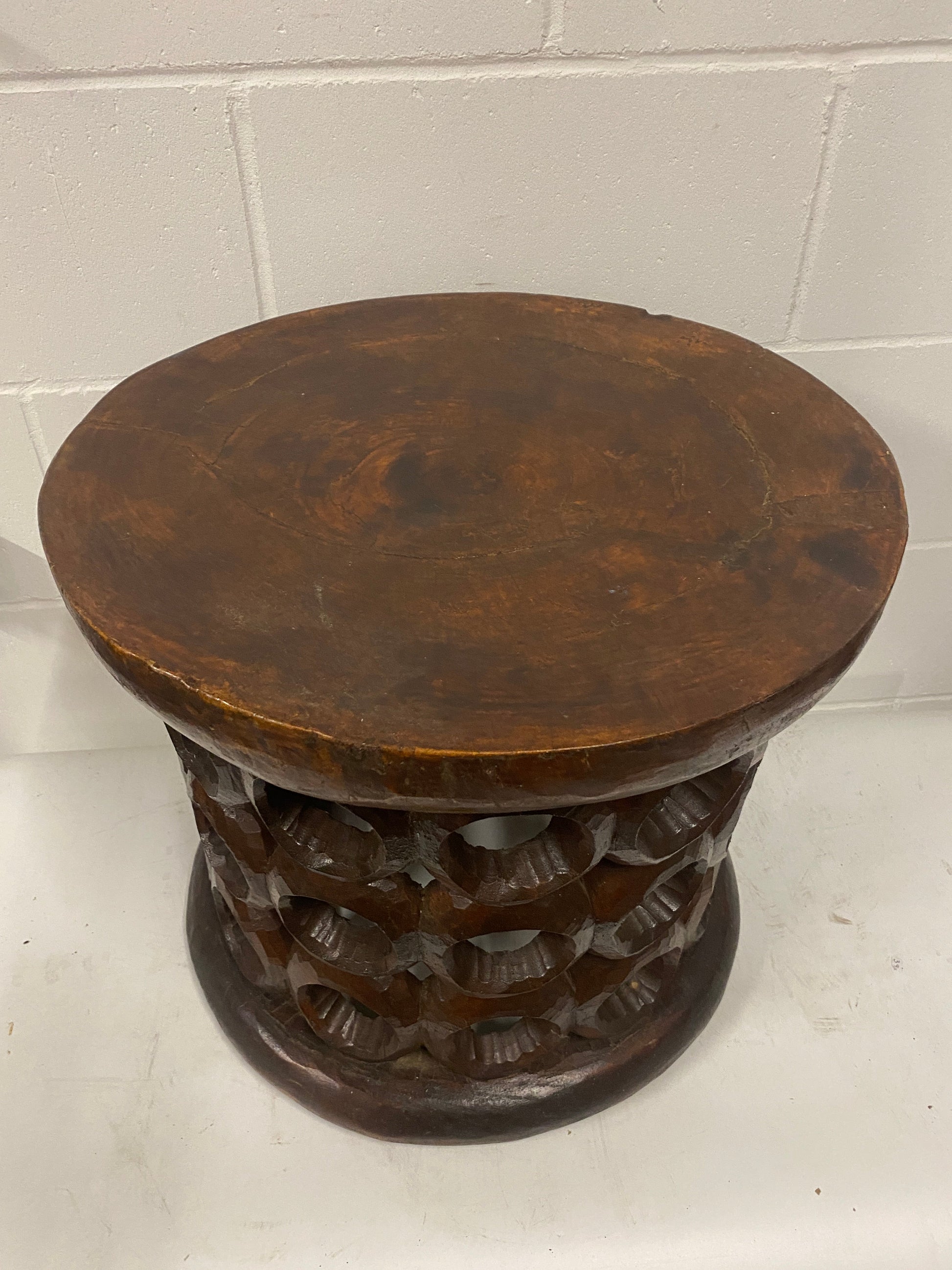 Vintage Bamileke Stool - (87.2)