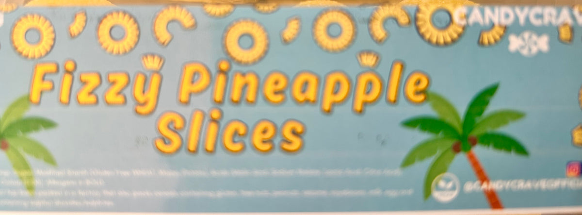 Fizzy pineapple slices (vegan)