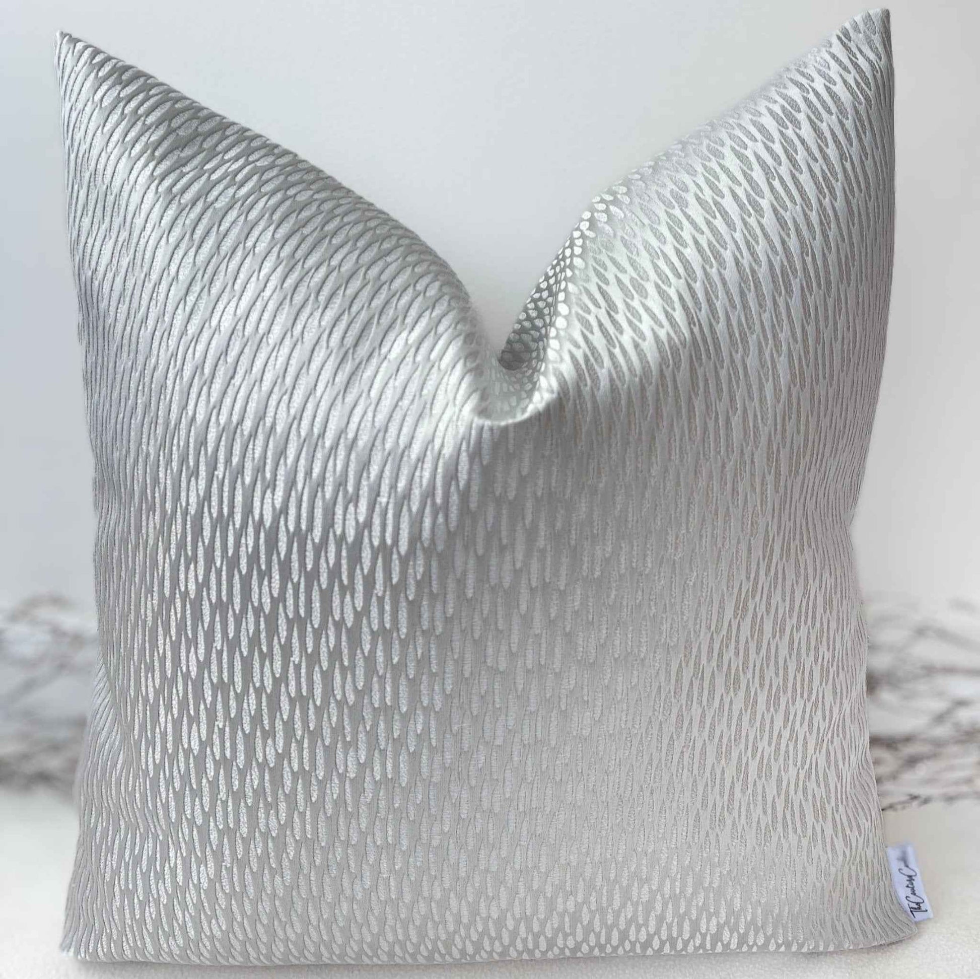 The Couture Cushion - The Silver Teardrop - Style No. 89