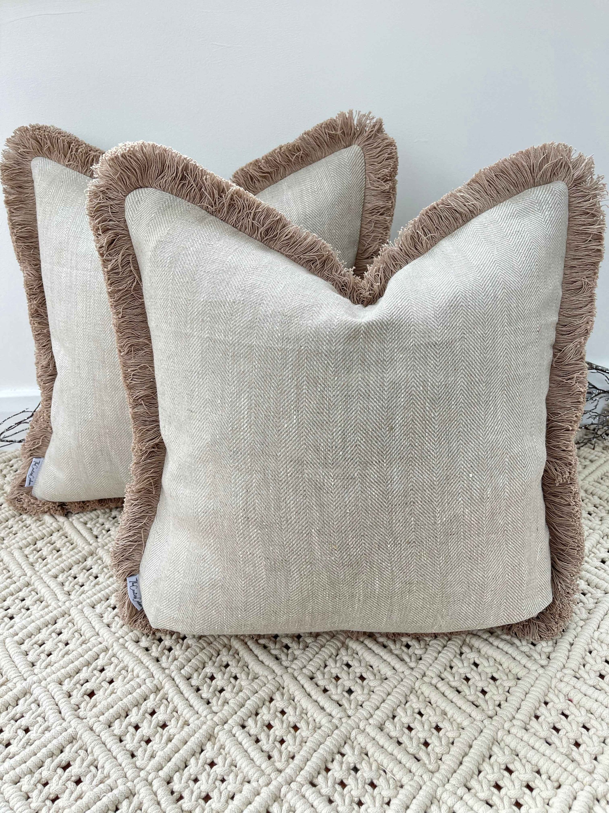 The Couture Cushion - The Linen Salton - Style No. 17