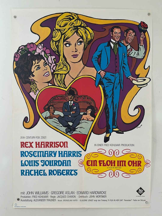 A Flea In Her Ear (1968) Ein Floh Im Ohr German Cinema Poster