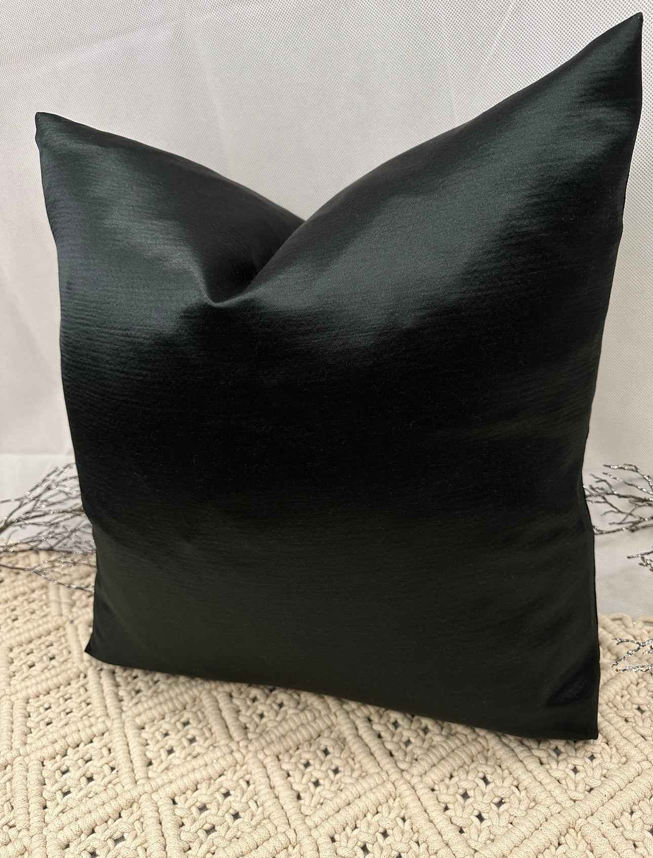 The Couture Cushion - The Black Laura - Style No. 145