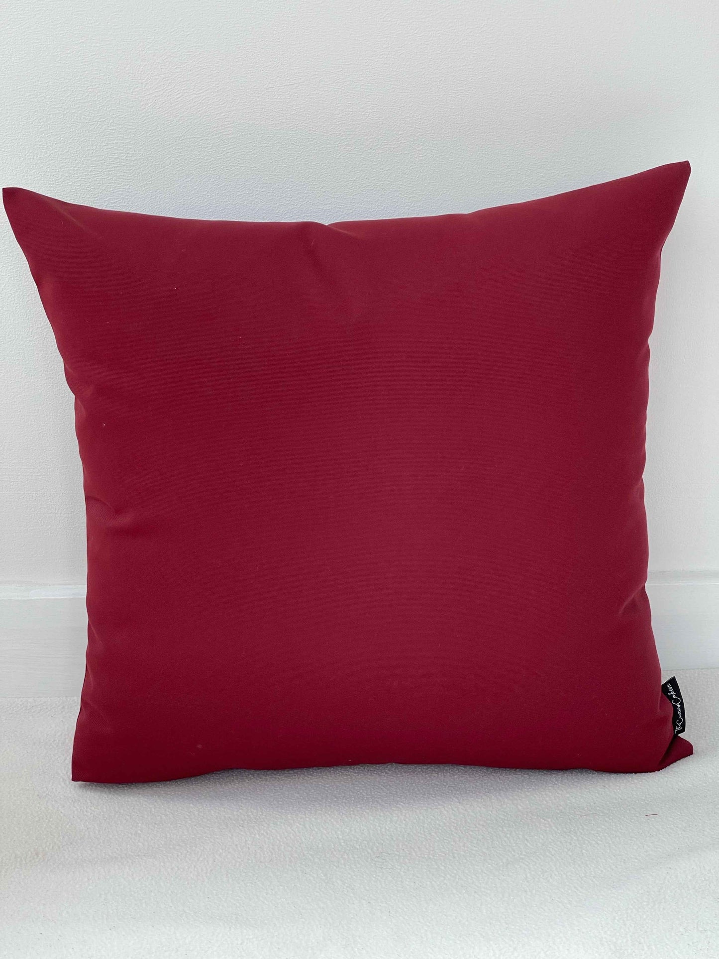 The Couture Cushion - The Outdoor Burgundy Nadine - Style No. 91