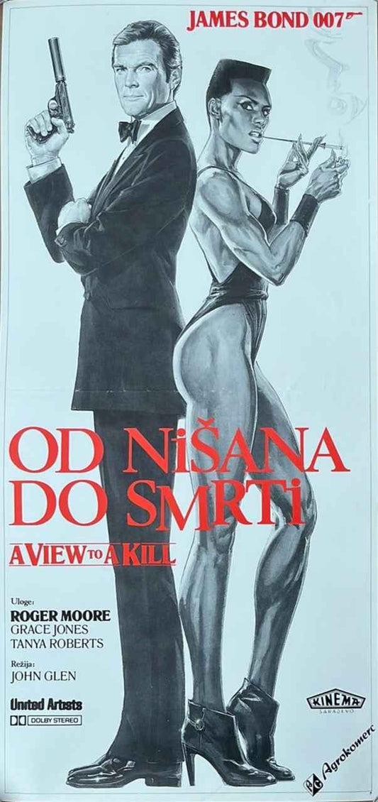 A View To A Kill (1986) Original Yugoslavian Cinema Poster