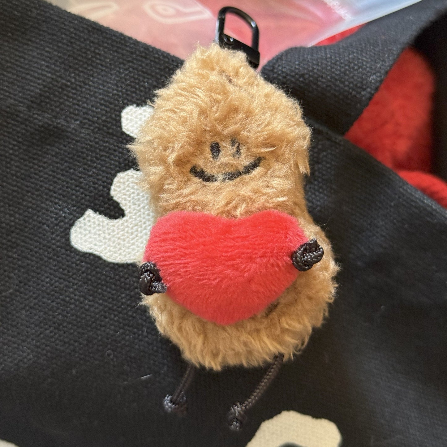 Fickle Plan | Tiger Peanut And Red Heart Bag Charm