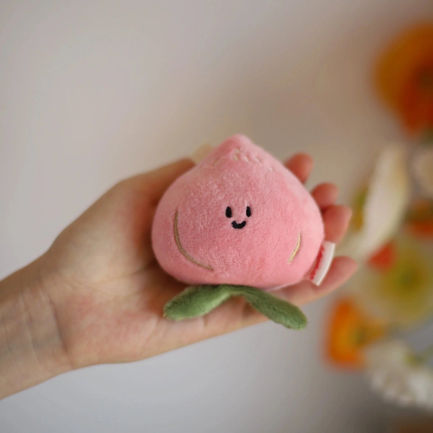 Daily White | Peach Bag Charm