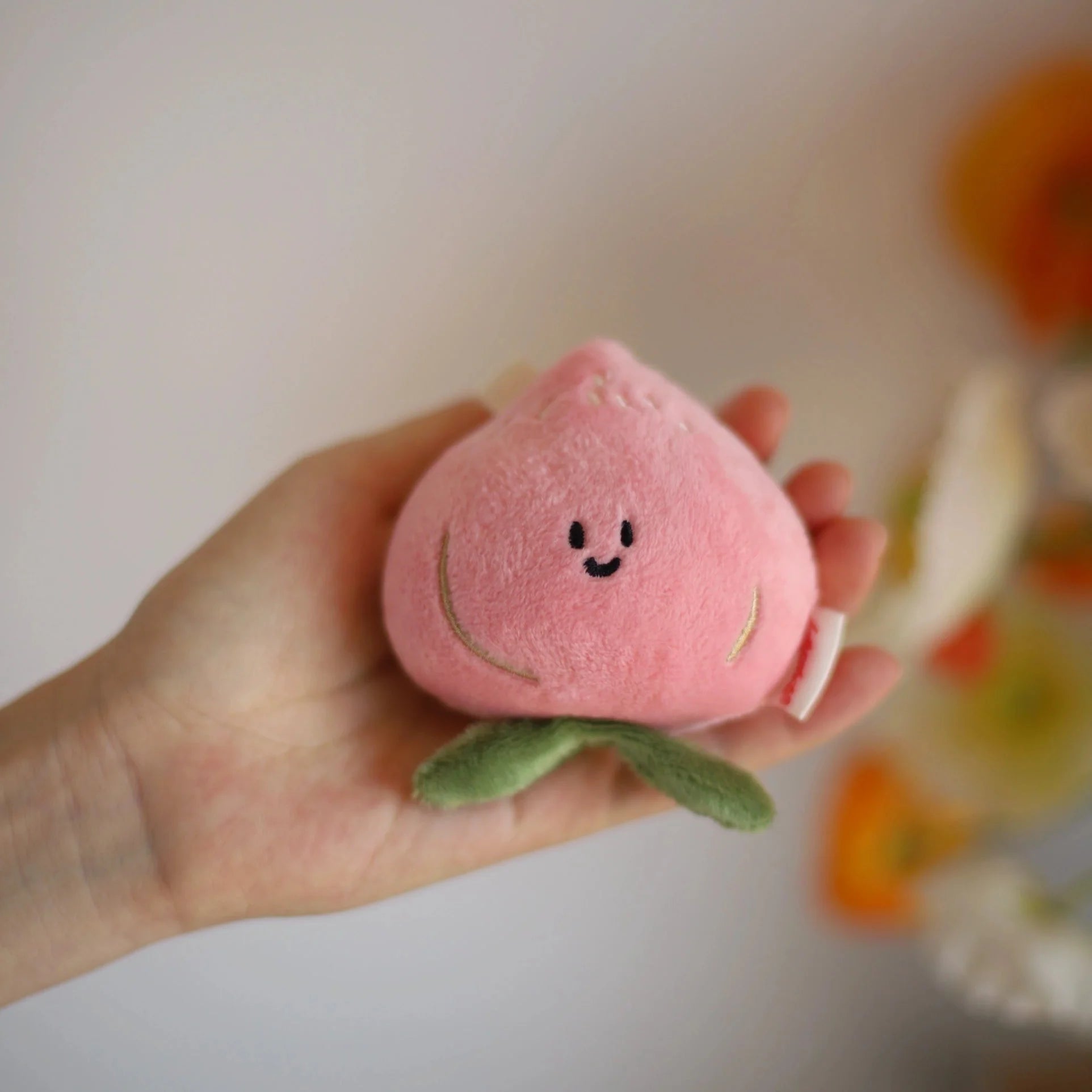 Daily White | Peach Bag Charm