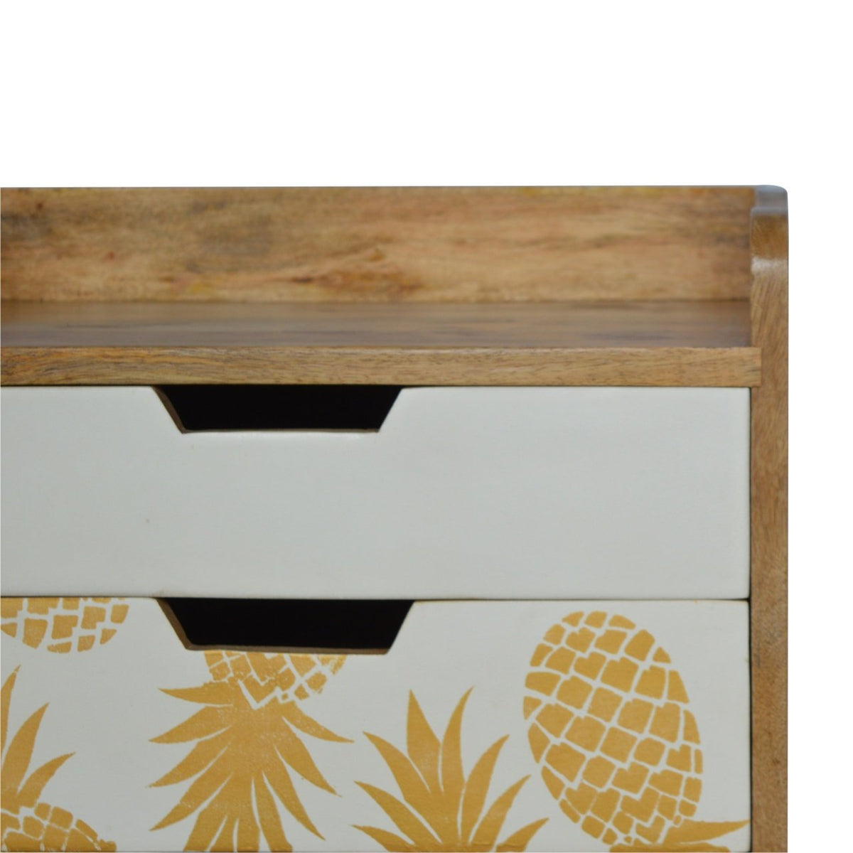 Pineapple Screen Printed Bedside Table
