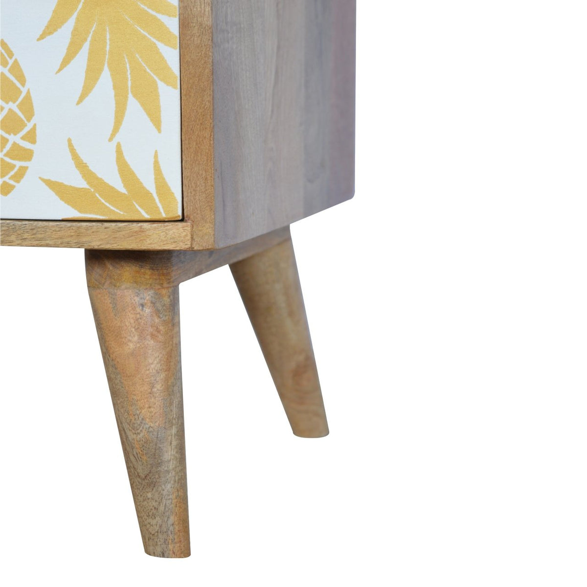 Pineapple Screen Printed Bedside Table