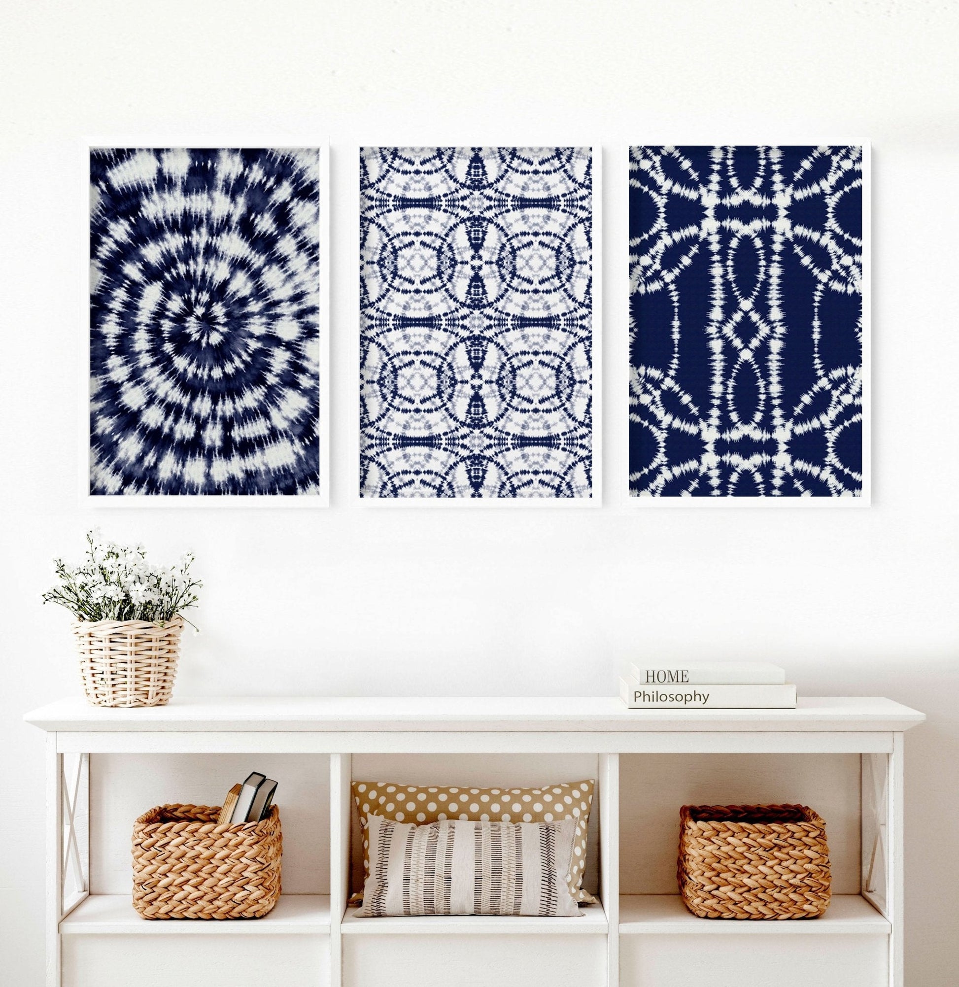 Beach hut decor | Set of 3 wall art prints