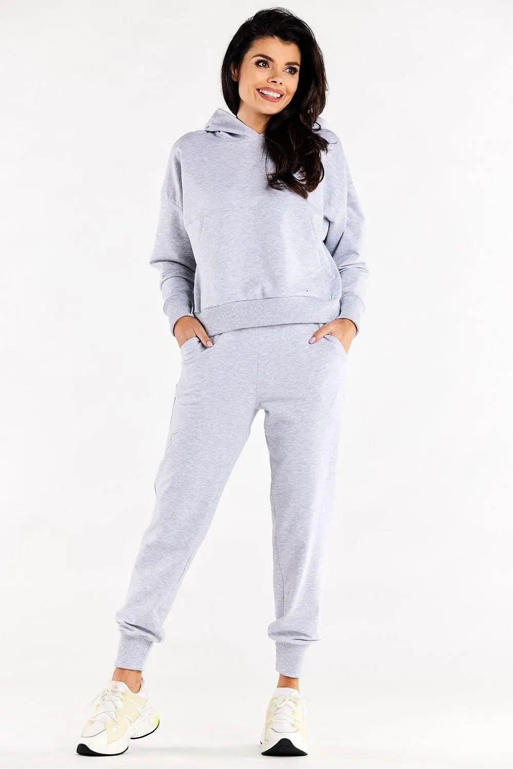 Infinite You long sleeves hood and decorative sweatshirt
