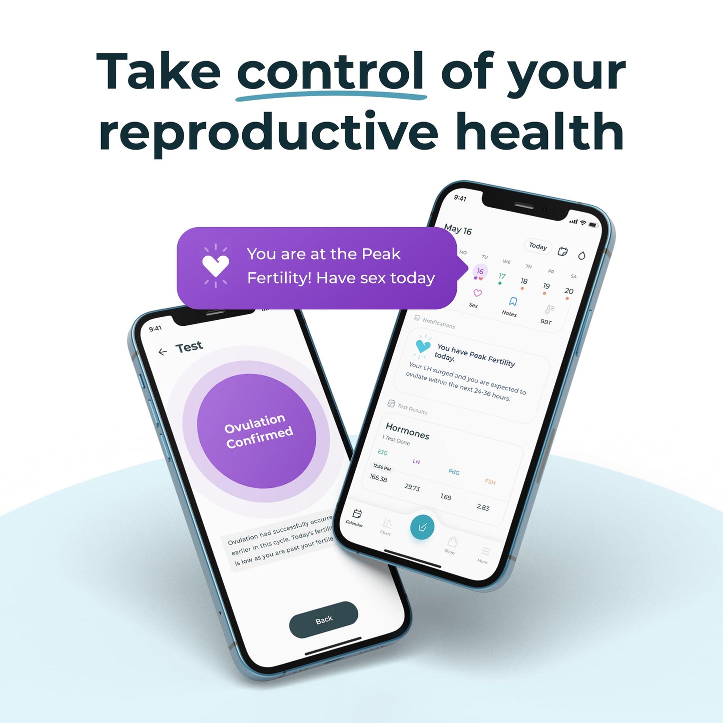 Inito Fertility Monitor & Hormone Tracker - Ovulation, Estrogen, LH, PdG, FSH (iPhone 16 Plus)