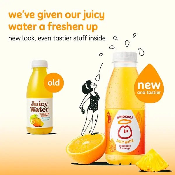 innocent Juicy Water Pineapple & Orange 420ml (Case of 12)