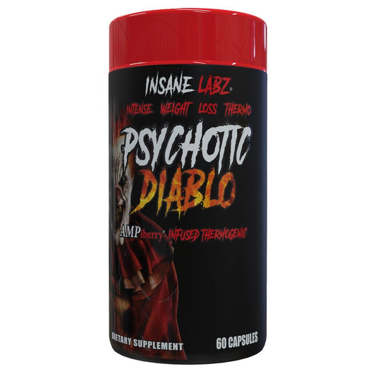 Psychotic Diablo Thermogenic Fat Burner by Insane Labz – Grains of Paradise, Theobromine, AMPiberry | 60 Servings