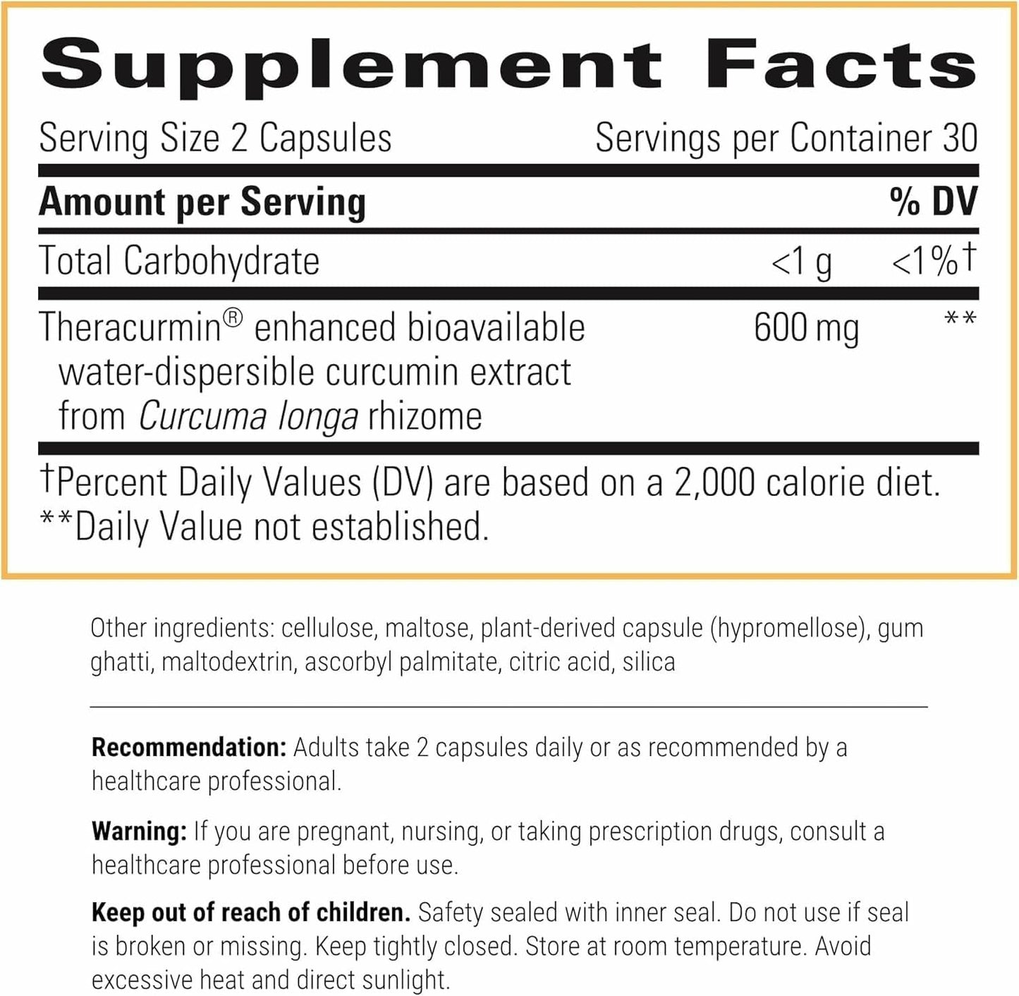 Integrative Therapeutics Theracurmin HP – Heart & Joint Health & Muscle Recovery Support (120 Capsules, 60 Servings)