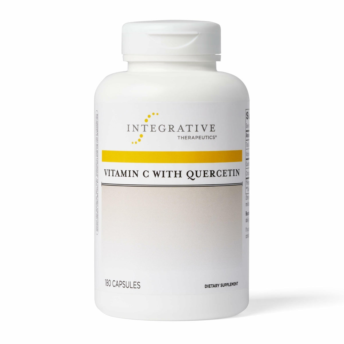 Integrative Therapeutics Vitamin C with Quercetin - Immune Support, Antioxidant Activity - Vegan, Gluten-Free & Dairy-Free - 180 Capsules