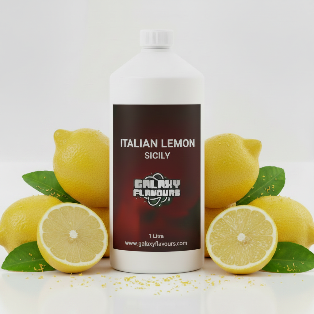 Italian Lemon Sicily Food Flavouring - Professional High Strength - 1 Litre