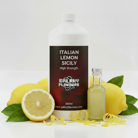 Italian Lemon Sicily Food Flavouring - Professional High Strength - 500ml