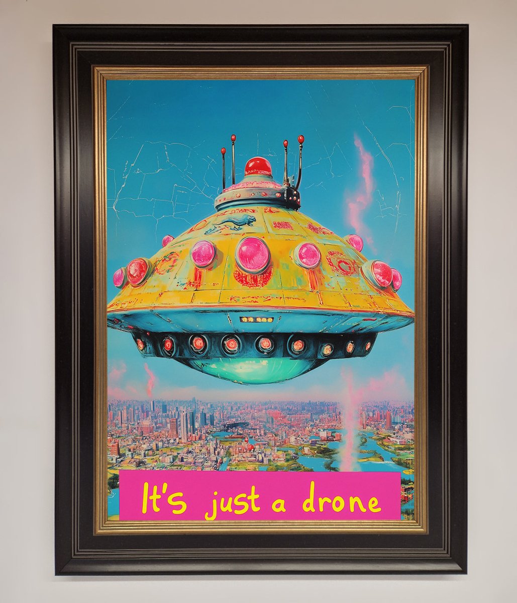 Its Just A Drone Framed Poster