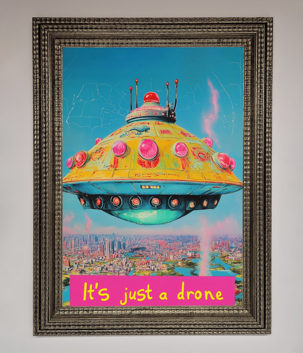 Its Just A Drone Framed Poster