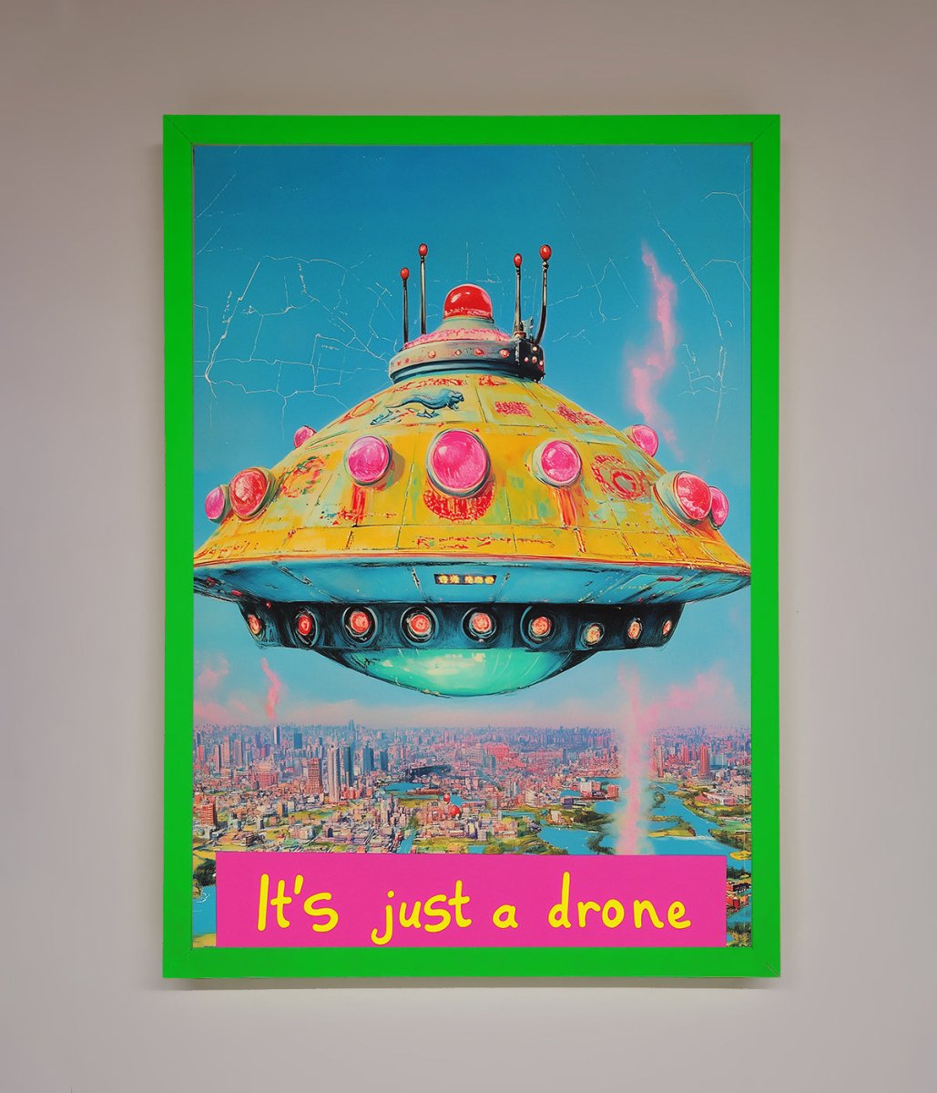 Its Just A Drone Framed Poster