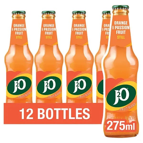 J2O Orange & Passion Fruit Bottle 275ml (Case of 12)