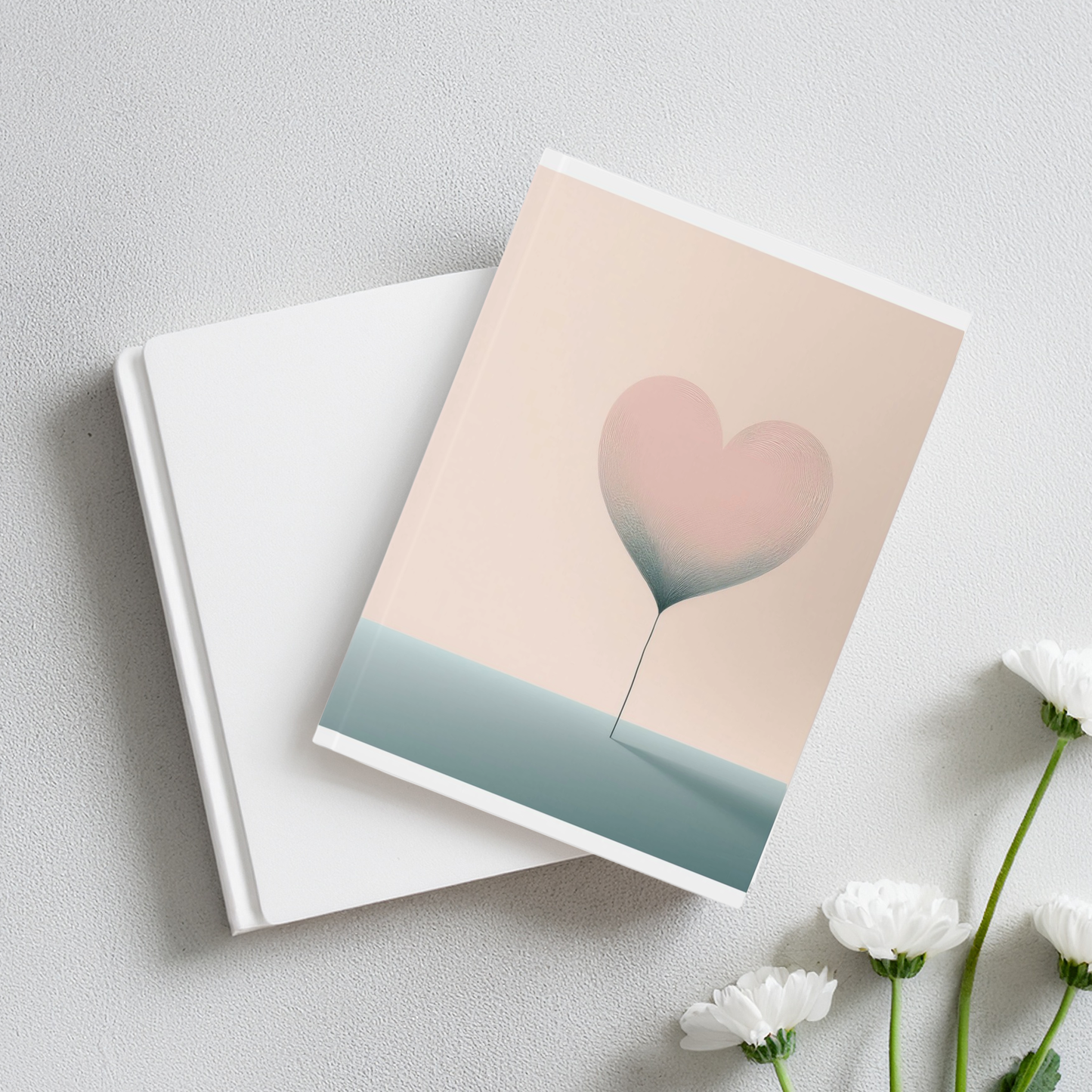 A5 Pastel Heart Aesthetic Journal | Hardcover Notebook for Writing, Reflection & Creative Expression