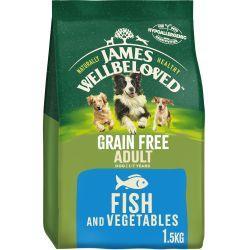 James Wellbeloved Adult Grain Free Fish & Vegetable Dry Dog Food 10kg