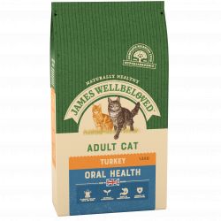JAMES WELLBELOVED Cat Adult Oral Health Turkey & Rice 1.5kg