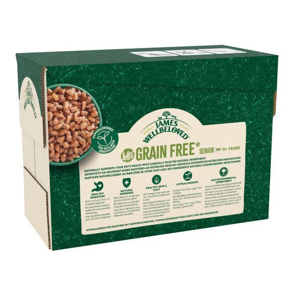 James Wellbeloved Senior 11+ Grain Free Turkey in Gravy Wet Cat Food Pouches 12 x 85g